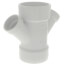 3" x 1-1/2" PVC DWV Double Wye