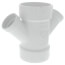 4" x 2" PVC DWV Double Wye