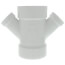 4" x 2" PVC DWV Double Wye