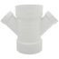 4" x 2" PVC DWV Double Wye