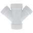 4" x 3" PVC DWV Double Wye