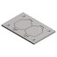 Multi-Gang Aluminum Cover Plate for Power and Communications Floor Boxes w/ Duplex Lift Lids
