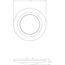 7-1/4" Intrinsic Surface Mount LED in White