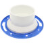 4" x 3" PVC DWV Closet Flange w/ Adjustable Ring