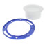 4" PVC DWV Closet Flange w/ Adjustable Metal Ring