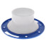 4" x 3" PVC DWV Closet Flange w/ Adjustable Metal Ring