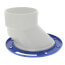 4" x 3" PVC DWV, 1-1/2" Offset Closet Flange w/ Adjustable Metal Ring