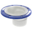 4" x 3" PVC DWV, 1-1/2" Offset Closet Flange w/ Adjustable Metal Ring