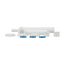 16" Polypropylene Hi-Line End Outlet Waste w/ Baffle Tee, 1-1/2", Slip Joint