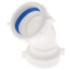 1-1/2" x 1-1/2" 45° Double Slip Joint Elbow - White