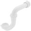 1-1/2" x 1-1/2" Tubular Threaded Adapter, Reversible J-Bend w/ ABS Adapter (White)