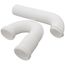1-1/2" x 1-1/2" Tubular P-Traps w/ Threaded Adapter (White)