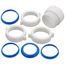 1-1/2" x 1-1/2" Tubular P-Traps w/ Threaded Adapter (White)