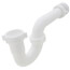 1-1/2" White P-Trap w/ Threaded PVC Adapter