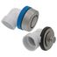 True Blue PVC Half Kit w/ Push n' Pull Stopper, Test Kit & Finished Drain Spud (Brushed Nickel)