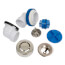 True Blue PVC Half Kit w/ Uni-Lift Stopper, Test Kit & Finished Drain Spud (Brushed Nickel)