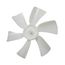 6" Plastic 6 Blade CW Fan Blade, 3/16" Bore
