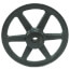 3.45" OD Single Groove Pulleys For 4L Or A Belts (5/8" Bore)