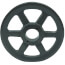 5.95" OD Single Groove Bushing Pulleys for 4L or A Belts