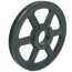 1 Groove AKH Sheave, A, 4L Belt, 6.25" OD