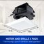 WhisperValue DC Fan Contractor Pack, Motor/Grille Assembly Only with Condensation Sensor, 4-Pack, 50/80/100 CFM, FV-0510VSCB1