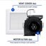 WhisperValue DC Fan Contractor Pack, Motor/Grille Assembly Only with Condensation Sensor, 4-Pack, 50/80/100 CFM, FV-0510VSCB1