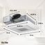 Panasonic WhisperValue Ceiling/Wall Mount Bathroom Exhaust Fan with LED Light & Humidity Sensor, 50-80-100 CFM, FV-0510VSCL1