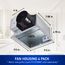 Panasonic Ecovent Housing Can Only for Ceiling Mount Bathroom Exhaust Fan, FV-07VBA1A, Pack of 4