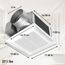 Panasonic WhisperCeiling Bathroom Exhaust Fan, 390 CFM, FV-40VQ4