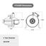 Vortex Powerfan 4" Inline Duct Fan w/ Automatic Pressure Switch (15 to 198 CFM)