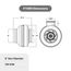 Vortex Powerfan 8" Inline Duct Fan (268 to 739 CFM)