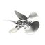 Aluminum Fan Blade, 8" Clockwise, 0124150