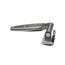Door Hinge, Non-Spring Assist, 1-3/4" Offset, Brushed Chrome, Walk-In, 11248000054