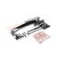 Latch Kit w/ Lever Release/Cylinder Lock & Keys, Chrome, 1236C-00005