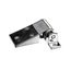 Door Hinge, Polished Chrome, Textured Panel, Flush Mount, 1255-000014