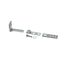 Door Hinge, Left Hand, Bottom, Self Closing, 1-3/8" Offset, Chrome, 1521-L00004