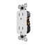 Radiant Outdoor Weather-Resistant, Tamper-Resistant External Pressure Plated Outlet Duplex Receptacle, NEMA 5-15R - White (15A, 125V), 885TREXWRW