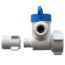 1/2" NPS x 3/8" Female Compression x 3/8" OD Angle Stop Adapter Valve (Conversion Thread)
