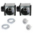 4" & 6" Dual-Grille Premium Bath Fan with Dimmable 10W LED Light, 67 W, 270 CFM (120V)