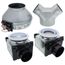 4" & 6" Dual-Grille Combination Premium Bath Fan with Dimmable 10W LED Light, 67 W, 270 CFM (120V)