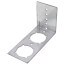 1/2", 3/4", 1" PEX Galvanized Steel Stub L-Bracket (4-1/4" x 3-1/4" x 2")