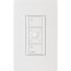 Caseta Original Smart Fan Speed Control Switch, 4-Speed, 1.5A Fan, Neutral Required, 120V, PD-FSQN-WH, White