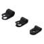 Assorted Black Nylon Cable Clamps - 1/8" (7), 3/16" (6), 1/4" (5), PD455614