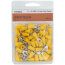 #10 Stud Yellow Vinyl Insulated Spade Terminal - 12-10 AWG (Blister Pack of 100), PD455624