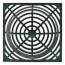 9" x 9" Square Atrium Grate (Green)