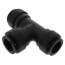 PEI0228E PEX Union Tee, 3/4" CTS, Black
