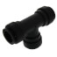 PEI0228E PEX Union Tee, 3/4" CTS, Black