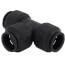 PEI0236E PEX Union Tee, 1" CTS, Black