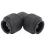 PEI0336E PEX Union 90° Elbow, 1" CTS, Black