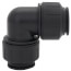 PEI0336E PEX Union 90° Elbow, 1" CTS, Black